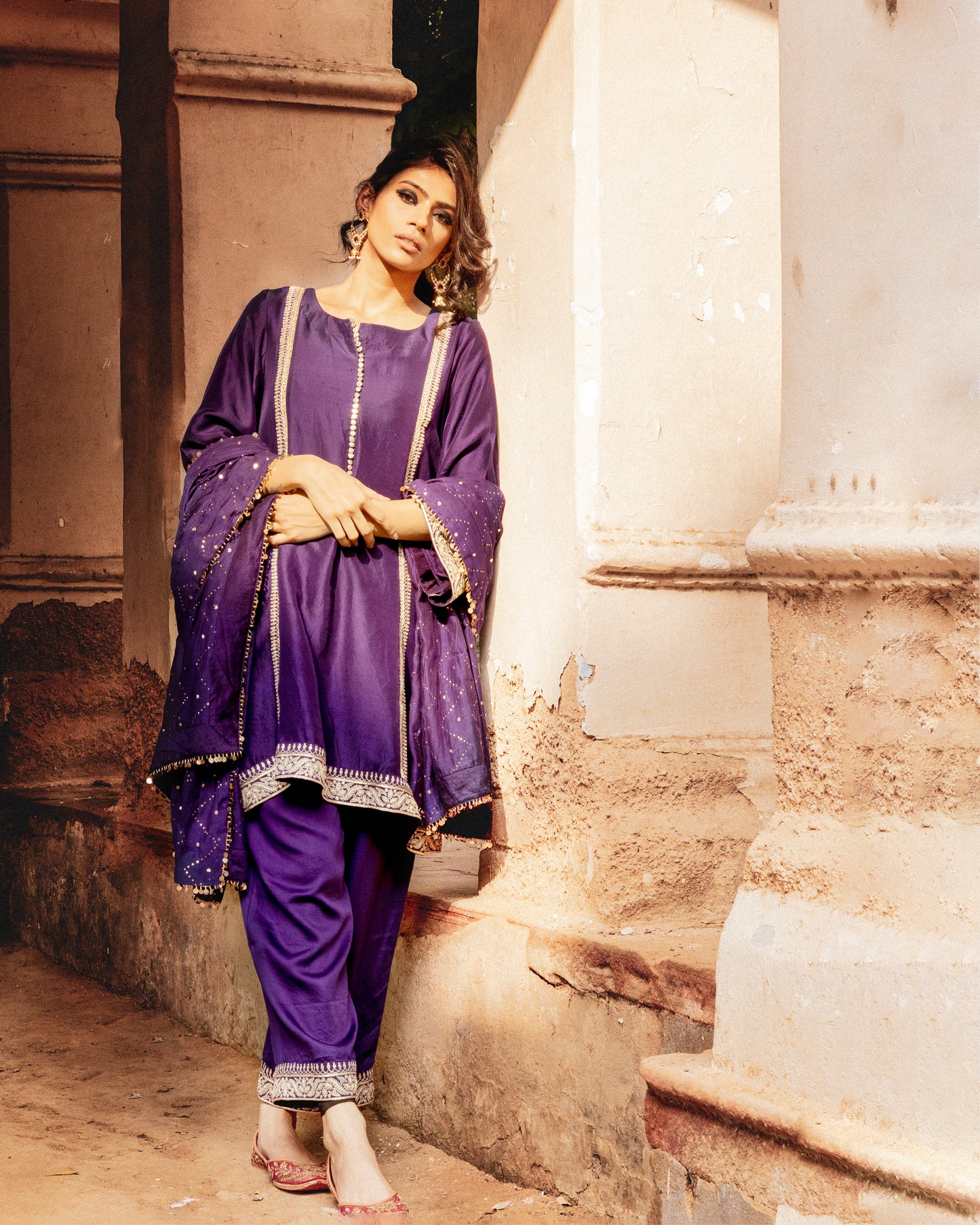 Purple Short Pakistani