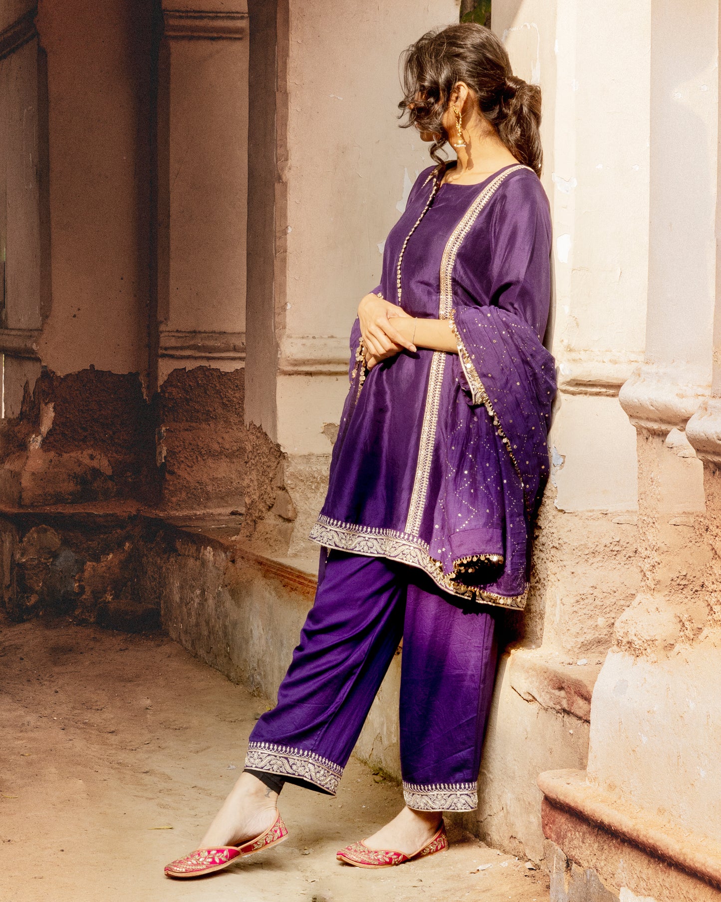 Purple Short Pakistani