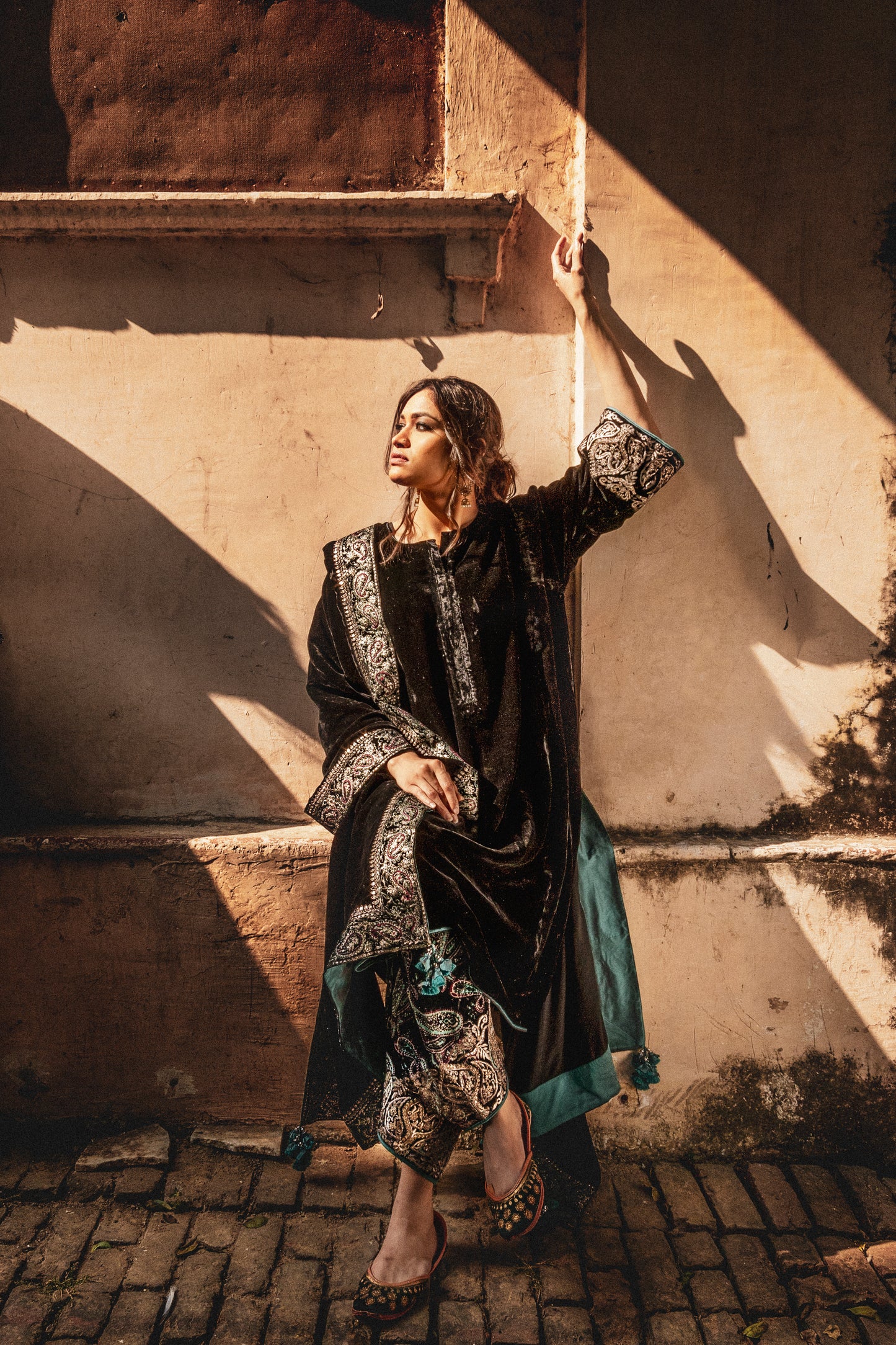 Velvet Choga Kurta