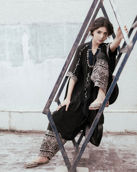 ROOHANI KAFTAN BLACK