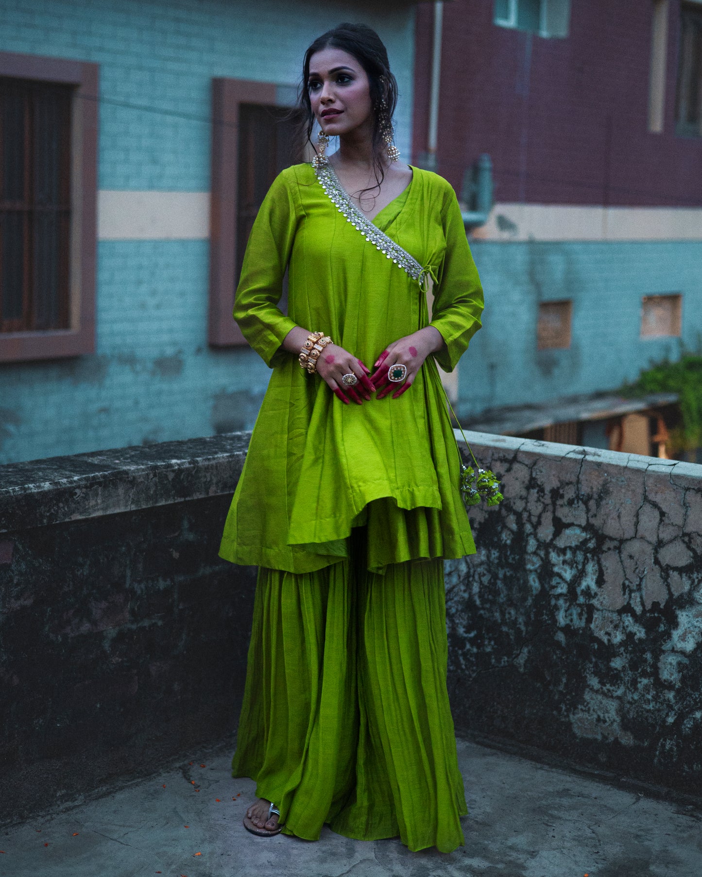 Angrakha - Parrot Green