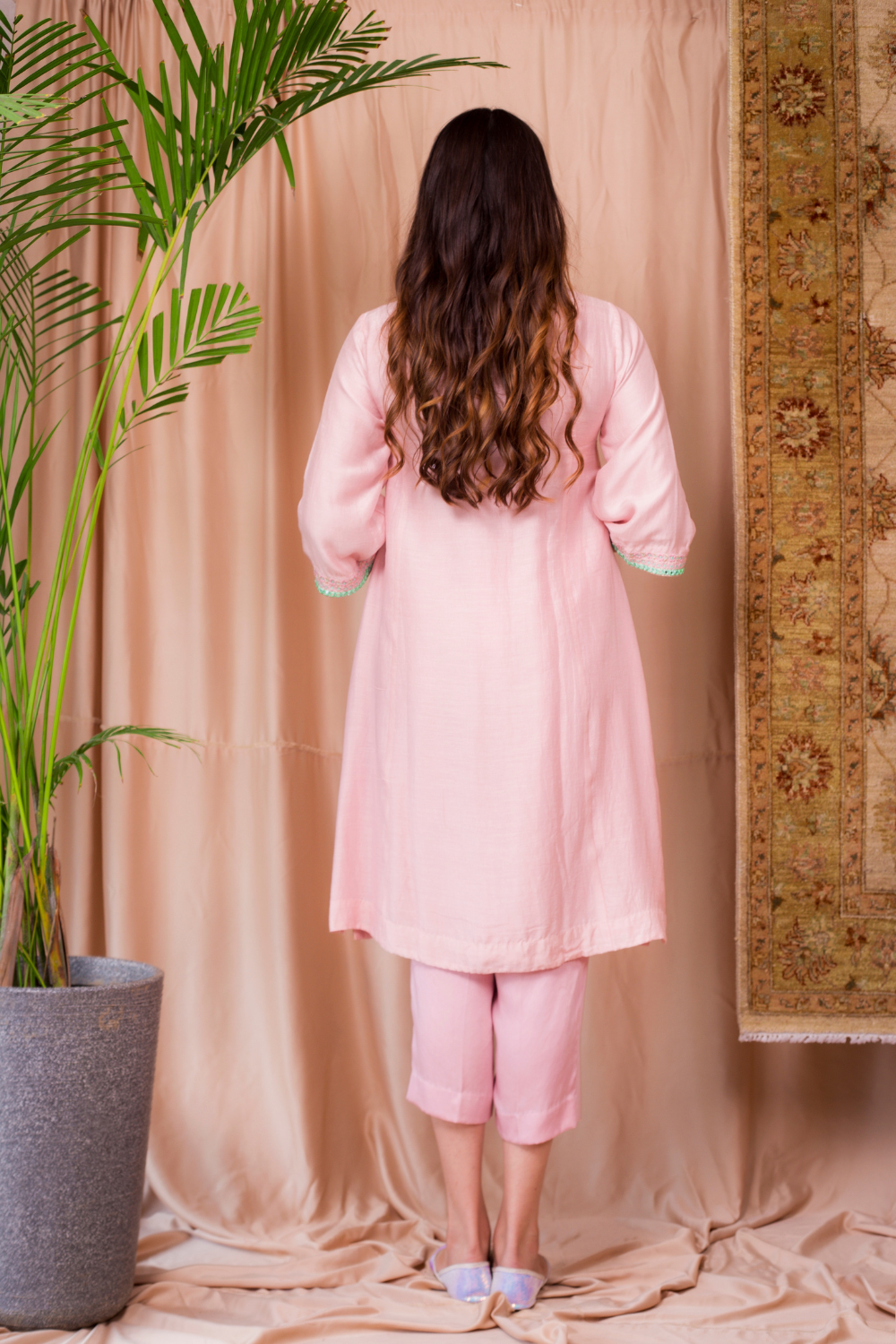 Noor Style 01 (Mirror Gehra With Straight Pants)