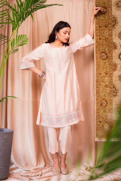 Noor Style 01 (Mirror Gehra With Straight Pants)