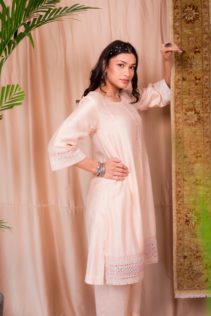 Noor Style 01 (Mirror Gehra With Straight Pants)